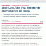 José Luis Alba Vez, director de promociones de Ibosa