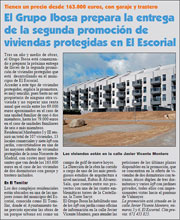El Grupo Ibosa prepara la entrega de la segunda promoción de viviendas protegidas en El Escorial